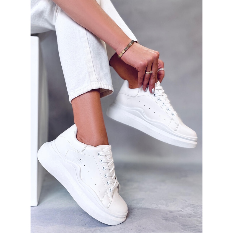 BM Pantofi sport dama Leone White alb 2