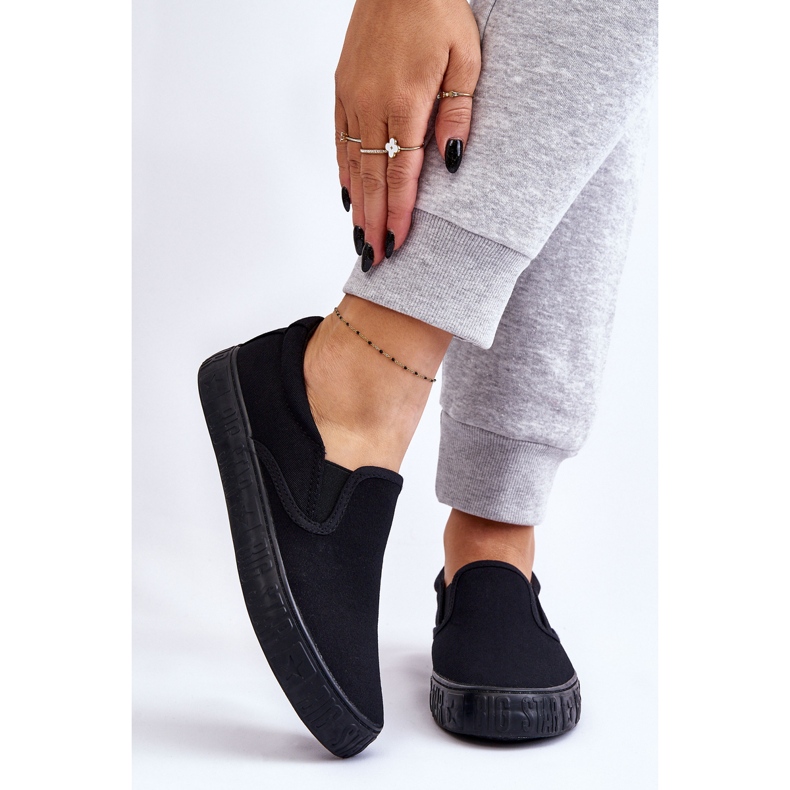 Pantofi de damă Slip-On Big Star LL274392 Negri negru 1