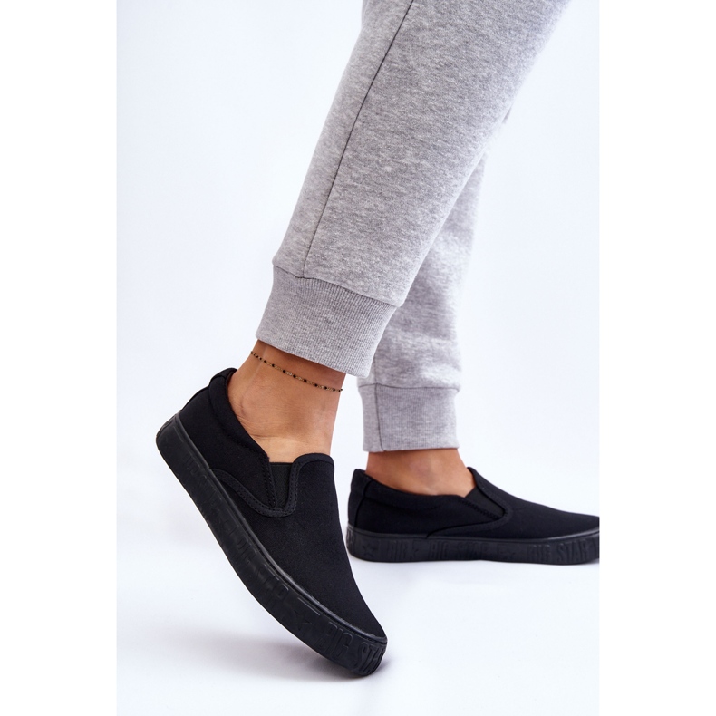Pantofi de damă Slip-On Big Star LL274392 Negri negru 2