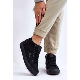 Pantofi de damă Classic High Top Big Star LL274001 Negri negru 2