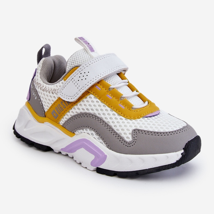 Pantofi Sport Copii Cu Velcro Big Star JJ374257 Alb și Galben multicolor 2 Pantofi Sport Copii Cu Velcro Big Star JJ374257 Alb și Galben multicolor 2