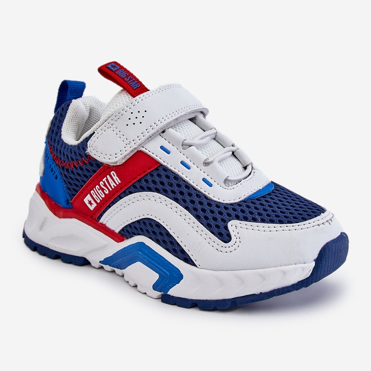 Pantofi Sport Copii Cu Velcro Big Star JJ374259 Alb și Albastru Marin multicolor 2