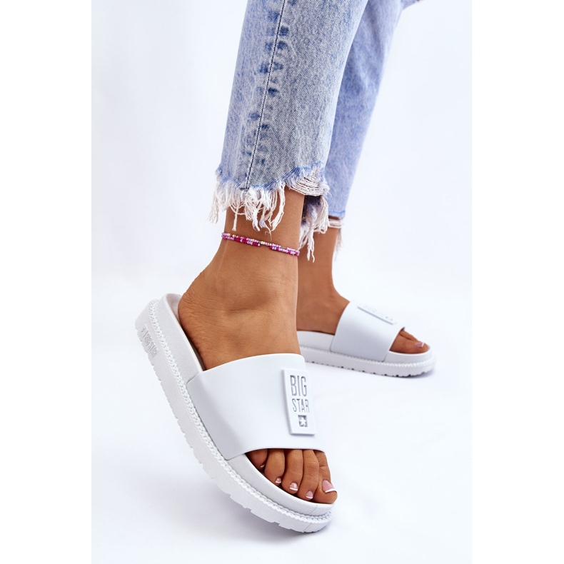 Papuci Big Star pentru damă LL274428 Alb 2