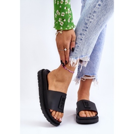 Papuci Big Star pentru femei LL274429 Negri negru 1