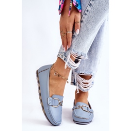 PS1 Mocasini de dama din piele albastru deschis Downtown 2 PS1 Mocasini de dama din piele albastru deschis Downtown 2