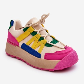 PS1 Pantofi Sport dama din piele intoarsa cu platforma Multicolor Rohan 1
