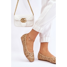 Balerini la modă ajurat Bej Thiago 2 Balerini la modă ajurat Bej Thiago 2