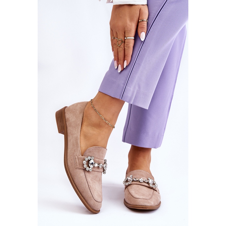 PS1 Mocasini eleganti din piele intoarsa bej inchis Aliya 1 PS1 Mocasini eleganti din piele intoarsa bej inchis Aliya 1