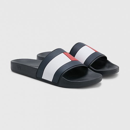 Șlapi Tommy Hilfiger Rubber ht Flag Pool FM0FM04263BDS albastru 1