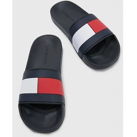 Șlapi Tommy Hilfiger Rubber ht Flag Pool FM0FM04263BDS albastru 3