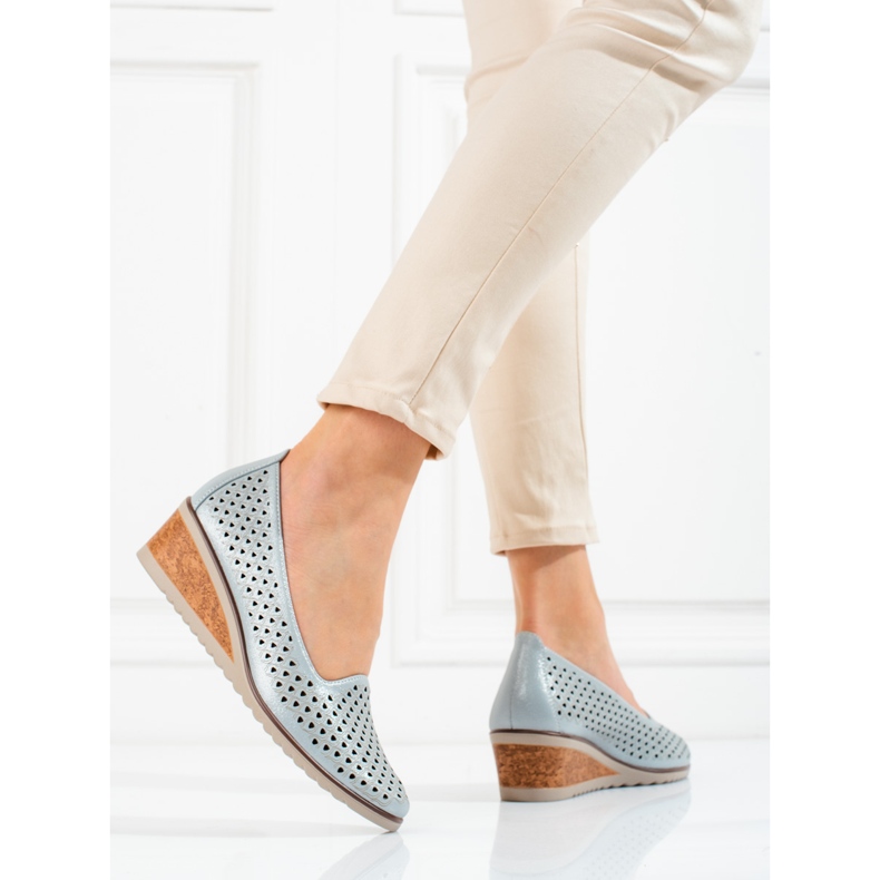 W. Potocki Pompe ajurate de damă Potocki gri 2