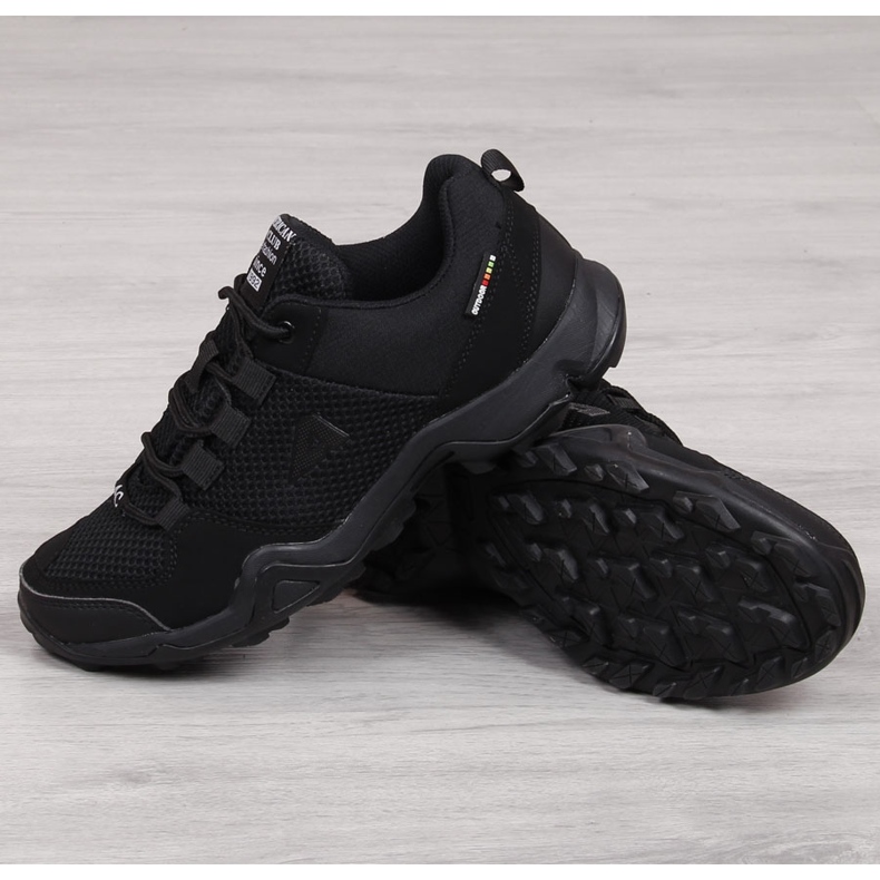 Pantofi sport de trekking pentru bărbați Black American Club negru 2