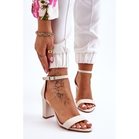 PS1 Sandale clasice cu toc Amina din piele intoarsa, bej deschis maro 1 PS1 Sandale clasice cu toc Amina din piele intoarsa, bej deschis maro 1