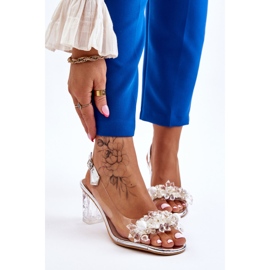 S.Barski Sandale la modă cu margele Silver Terrance argint 1