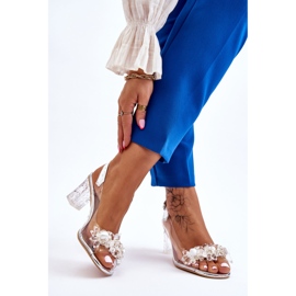 S.Barski Sandale la modă cu margele Silver Terrance argint 2