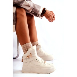 FB2 Pantofi sport izolați înalți de damă Bej Lexa 5 FB2 Pantofi sport izolați înalți de damă Bej Lexa 5