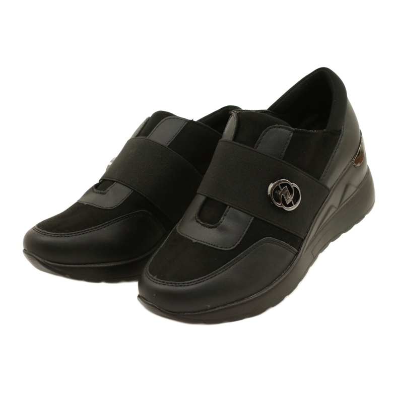 Pantofi slip-on Pantofi pană Evento 23SP35-5320 Negru 2
