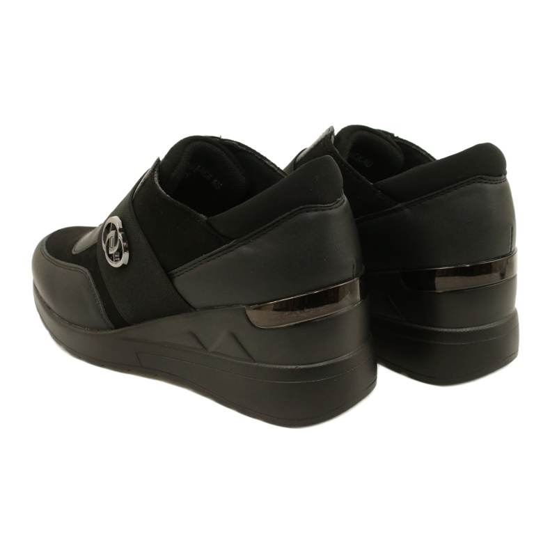Pantofi slip-on Pantofi pană Evento 23SP35-5320 Negru 6