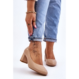 Papuci Pe Toc Sergio Leone PB178 Bej 1