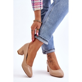 Papuci Pe Toc Sergio Leone PB178 Bej 2