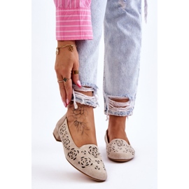 Mocasini ajurati Sergio Leone BL627 Bej 1