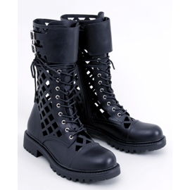 BM Cizme ajurate Brady Black negru 1 BM Cizme ajurate Brady Black negru 1