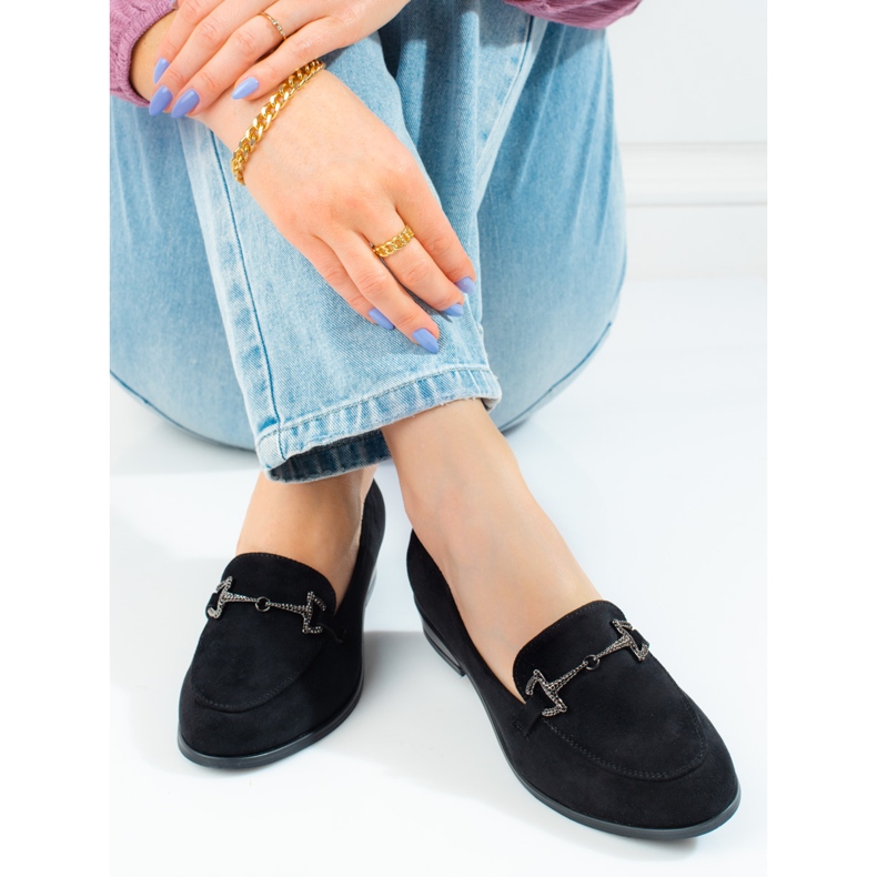 Femei Lords Vinceza piele intoarsa neagra negru 1