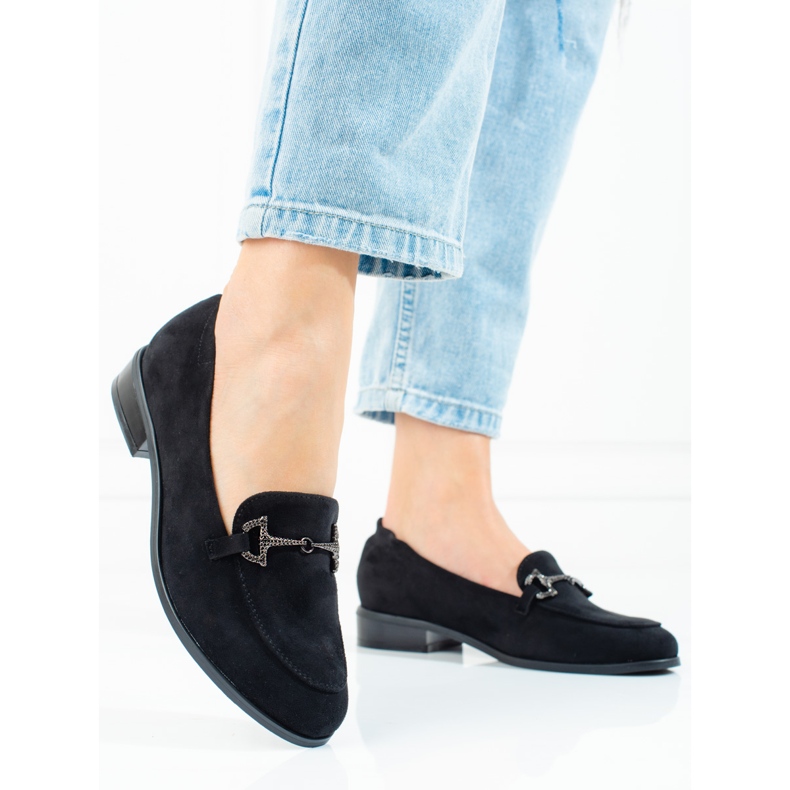 Femei Lords Vinceza piele intoarsa neagra negru 2