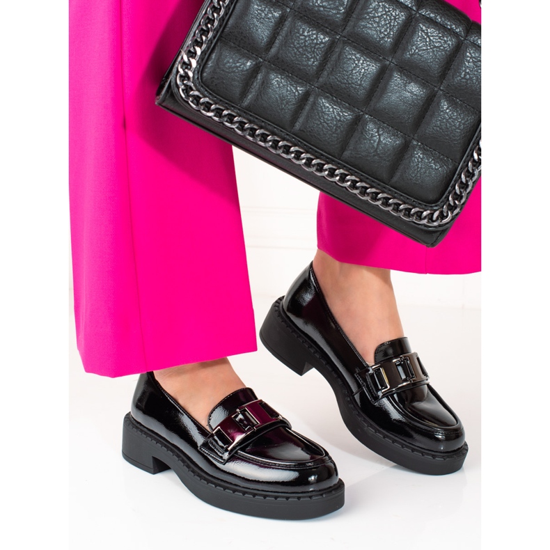 W. Potocki Mocasini de dama Potocki negri negru 2