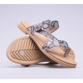 Sandale damă Crocs Tulum Toe Post Sandal W 206108-15W maro 1