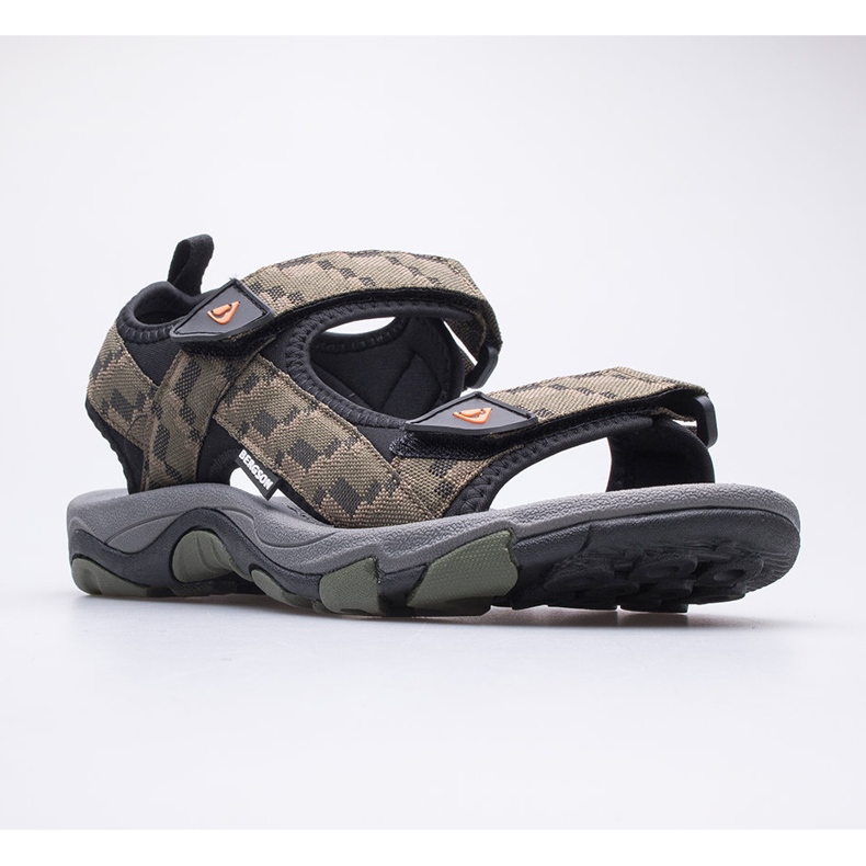 Sandale trekking bărbați BERGSON Benue Hiking BRG00127 olive verde 1