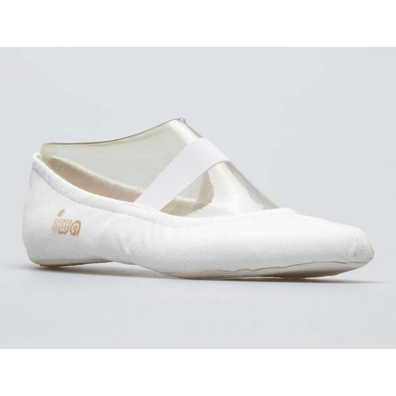 Pantofi de balet de gimnastică albi IWA 300 1