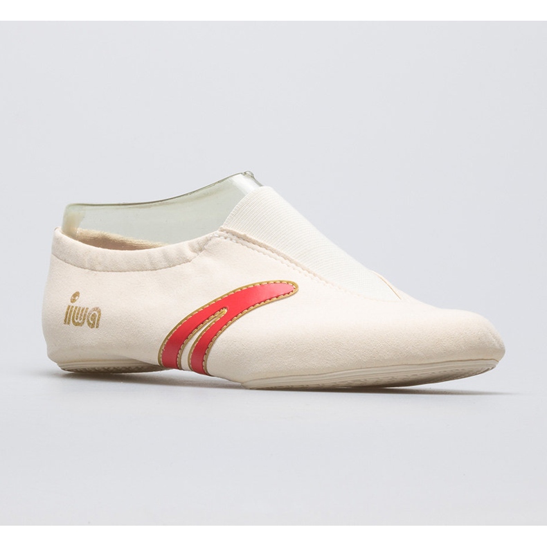 Pantofi de balet gimnastic IWA 502 crem bej alb 1