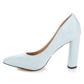 Vices New Collection Pompe din piele de căprioară pe un stâlp albastru 1