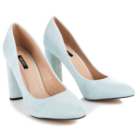 Vices New Collection Pompe din piele de căprioară pe un stâlp albastru 3
