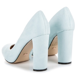 Vices New Collection Pompe din piele de căprioară pe un stâlp albastru 2