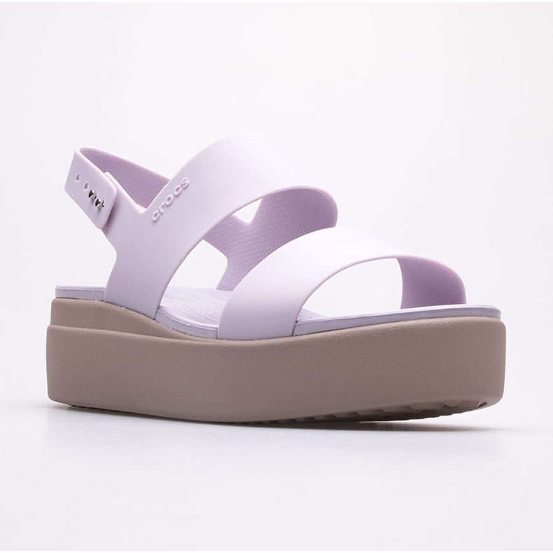 Sandale Crocs Brooklyn Low Wedge 206453-5PV violet 1