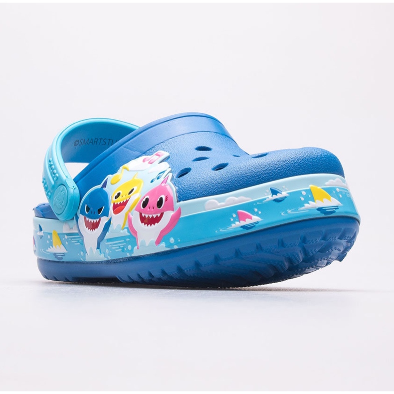 Saboți pentru copii CROCS Fl Babyshark Band Clog T 207066-4JL albastru 1