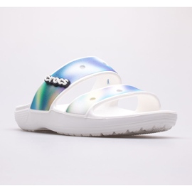 Papuci dama CROCS Classic Solarized Sandal 207771-94S alb multicolor 1 Papuci dama CROCS Classic Solarized Sandal 207771-94S alb multicolor 1