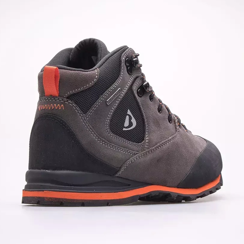 Pantofi de trekking pentru bărbați Castor Mid Stx 3.0 BERGSON maro gri 2