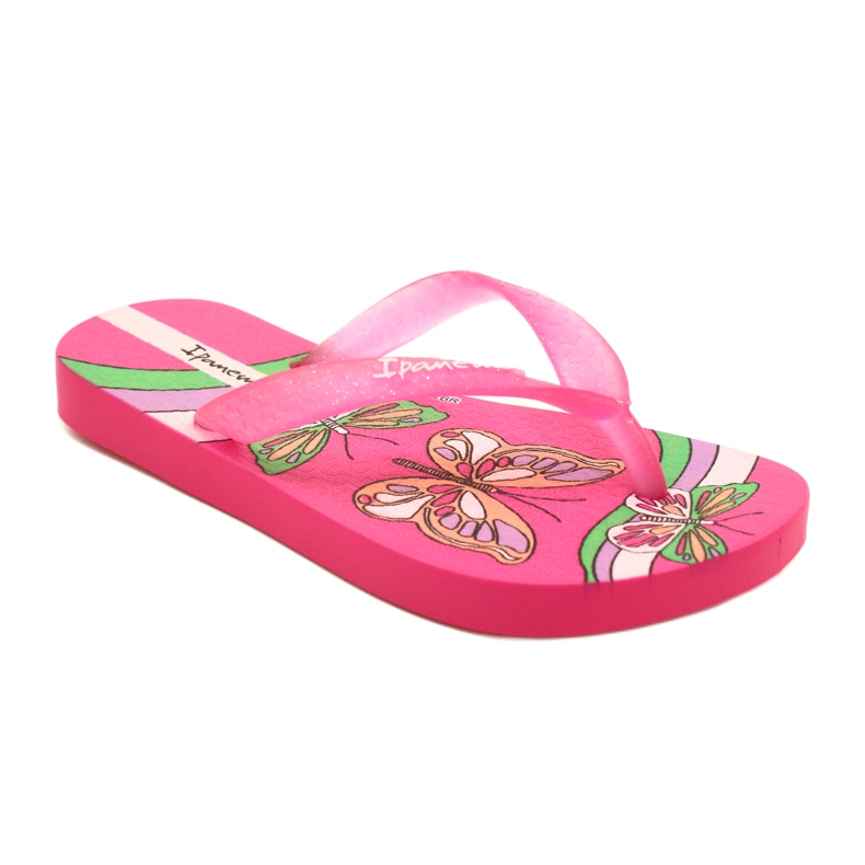 Flip -flops cu ipanema fetiță 83348 AI747 GLITER PINK roz 1