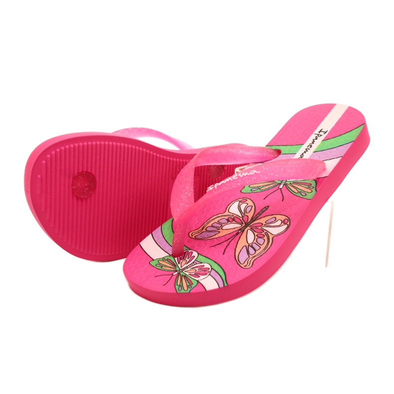 Flip -flops cu ipanema fetiță 83348 AI747 GLITER PINK roz 4