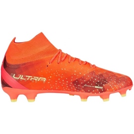 Pantofi de fotbal Puma Ultra Pro FG/AG M 106931 03 portocale portocale si rosii 1