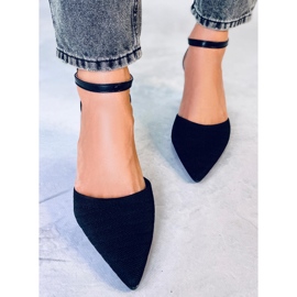 Seastar Pompe cu toc cu centura Rossi Black negru 2 Seastar Pompe cu toc cu centura Rossi Black negru 2