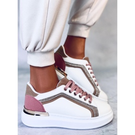 BM Tenisi dama Brengle White alb roz multicolor 1