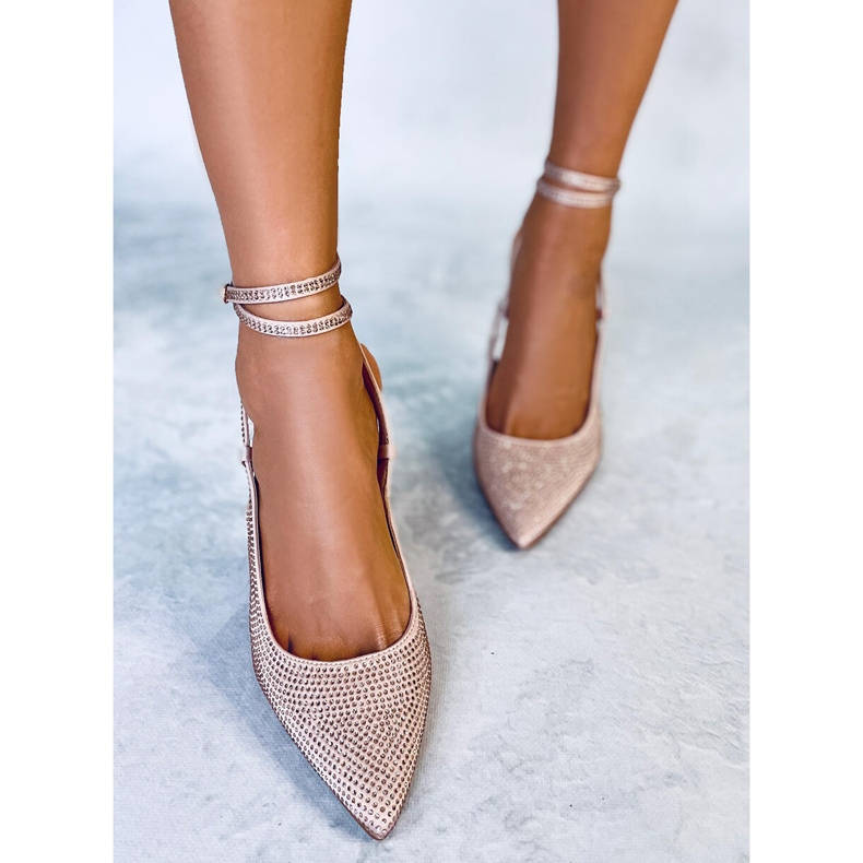 BM Ace legate cu pietre Bonnie Nude roz 1