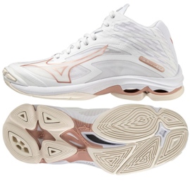 Pantofi de volei Mizuno Wave Lightning Z7 Mid W V1GC225036 alb alb 1