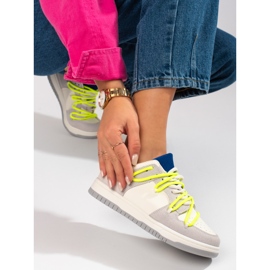 Adidași Shelovet cu șireturi galbene 2