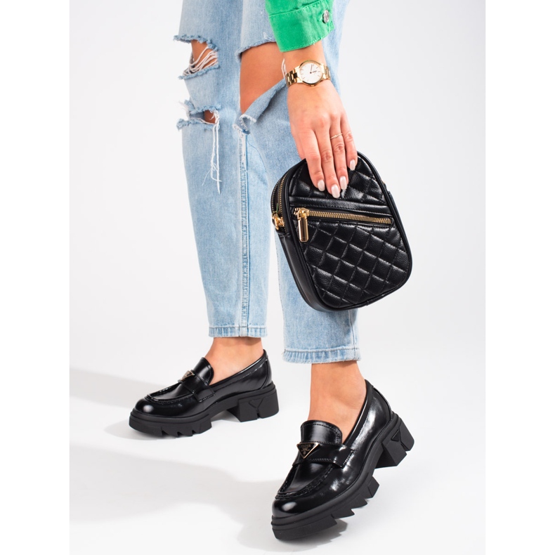 Seastar Mocasini negri Shelovet pentru dama negru 2 Seastar Mocasini negri Shelovet pentru dama negru 2