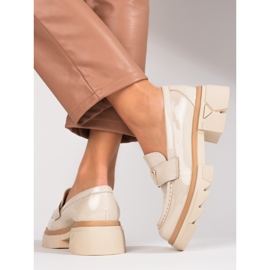 Seastar Mocasini patentati de dama Shelovet bej 2